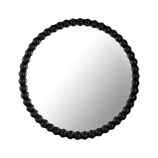 Baria Black Wooden Mirror Model: TOV-C18396