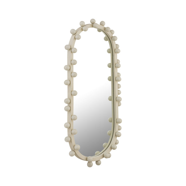 Bubbles Ivory Oval Wall Mirror Model: TOV-C18422