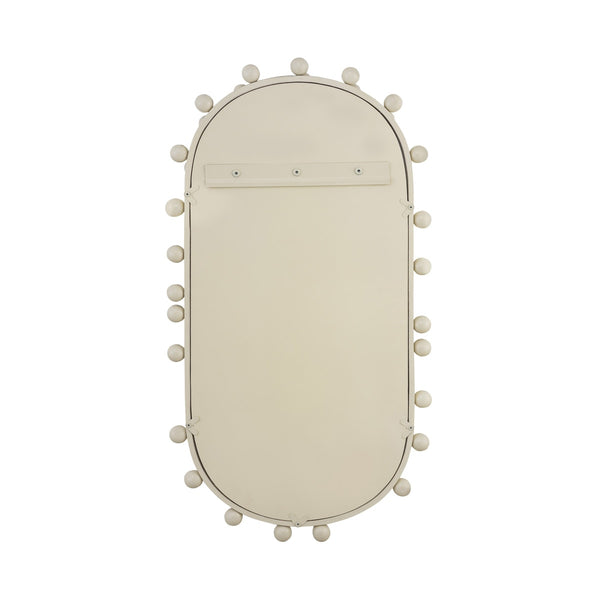 Bubbles Ivory Oval Wall Mirror Model: TOV-C18422
