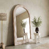 Kaia Cream Textured Floor Mirror Model: TOV-C18494