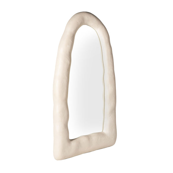 Kaia Cream Textured Small Floor Mirror Model: TOV-C18647