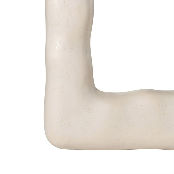 Kaia Cream Textured Small Floor Mirror Model: TOV-C18647