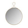 Ravina Braided Brass Round Wall Mirror Model: TOV-C18654