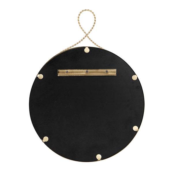 Ravina Braided Brass Round Wall Mirror Model: TOV-C18654