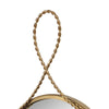Ravina Braided Brass Round Wall Mirror Model: TOV-C18654