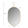 Ravina Braided Brass Oval Wall Mirror Model: TOV-C18655