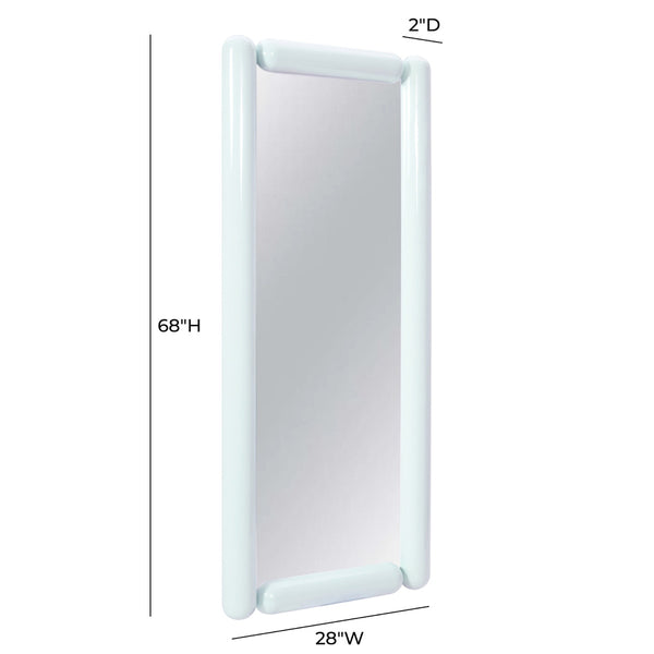 Cozzi Pastel Blue Large Floor Mirror Model: TOV-C18696