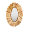 Tribal Natural Abaca Grass Oval Wall Mirror Model: TOV-C21005