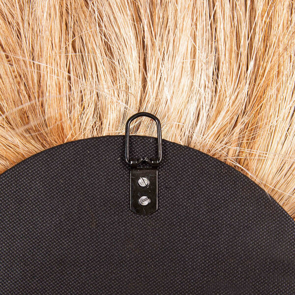 Tribal Natural Abaca Grass Oval Wall Mirror Model: TOV-C21005