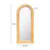 Tanya Natural Rattan 70" Floor Mirror Model: TOV-C54314