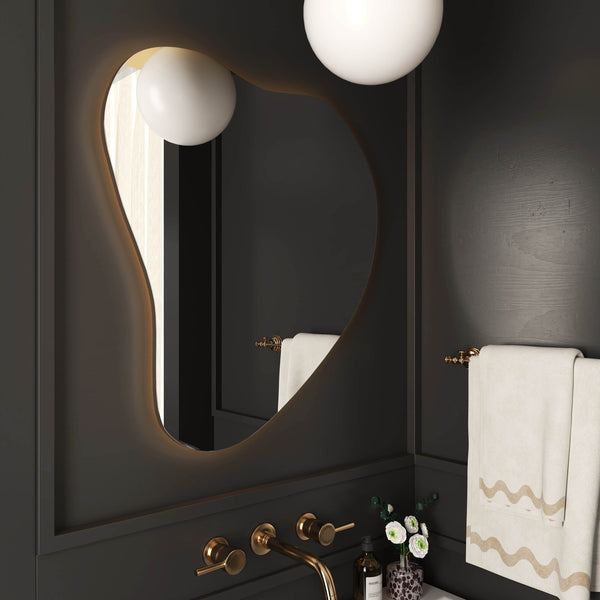 Phoebe LED Teardrop Wall Mirror Model: TOV-C68791