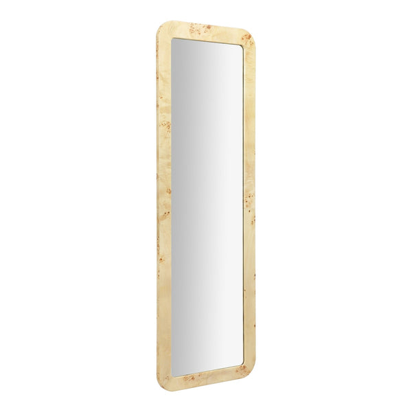 Tessa Natural Burl 72" Floor Mirror Model: TOV-C69156