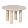 Barbara Cream Textured Indoor / Outdoor 47" Round Dining Table Model: TOV-D18646