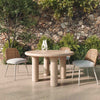 Barbara Cream Textured Indoor / Outdoor 47" Round Dining Table Model: TOV-D18646