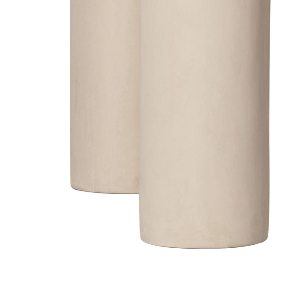 Barbara Cream Textured Indoor / Outdoor 47" Round Dining Table Model: TOV-D18646