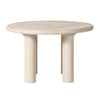 Barbara Cream Textured Indoor / Outdoor 47" Round Dining Table Model: TOV-D18646