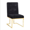 Akiko Black Velvet Chair - Set of 2 Model: TOV-D2052