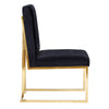 Akiko Black Velvet Chair - Set of 2 Model: TOV-D2052