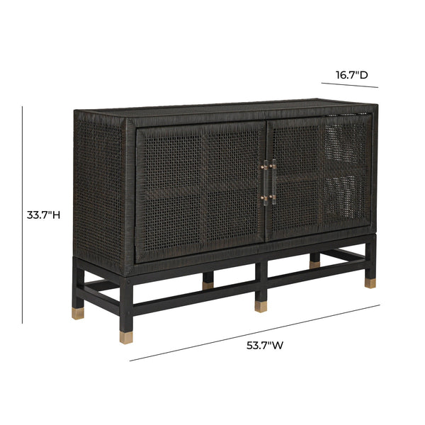 Amara Charcoal Woven Rattan Buffet Model: TOV-D21015