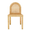 Amara Natural Rattan and Performance Fabric Arched Back Dining Chair Model: TOV-D21026