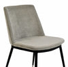 Evora Grey Velvet Chair - Silver Legs - Set of 2 Model: TOV-D4328