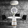 Evora Black Velvet Chair - Silver Legs - Set of 2 Model: TOV-D4329