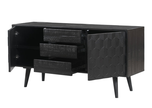 Valentina Black Acacia 59" Buffet Model: TOV-D44013