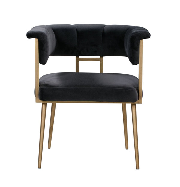 Astrid Grey Velvet Chair Model: TOV-D44022