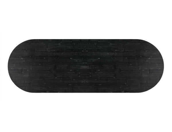 Rishi Black Rope Oval Table Model: TOV-D44047