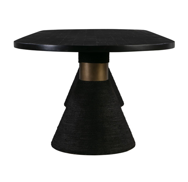 Rishi Black Rope Oval Table Model: TOV-D44047