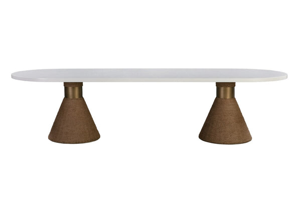 Rishi Natural Rope Oval Table Model: TOV-D44048