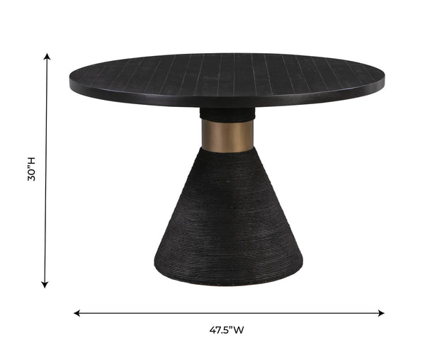 Rishi Black Rope Round Table Model: TOV-D44049