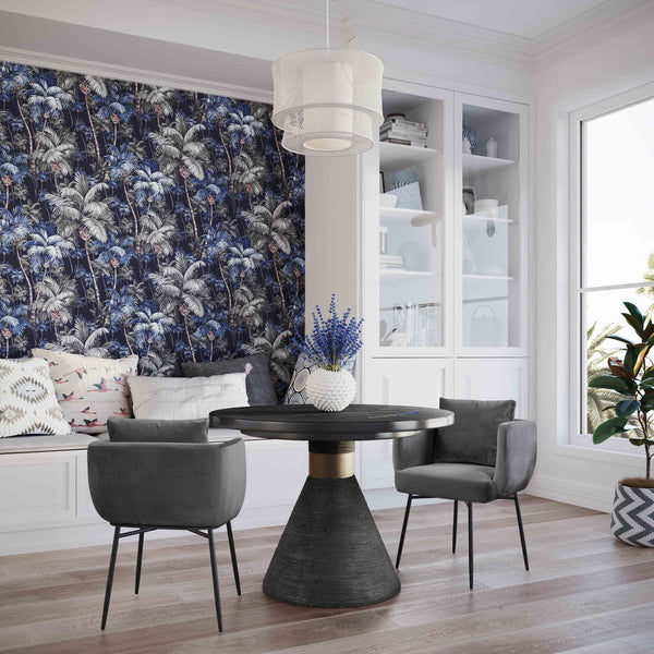 Rishi Black Rope Round Table Model: TOV-D44049