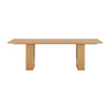 Chelsea Natural Oak Wood 96" Rectangular Dining Table Model: TOV-D44132