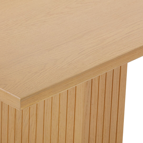 Chelsea Natural Oak Wood 96" Rectangular Dining Table Model: TOV-D44132