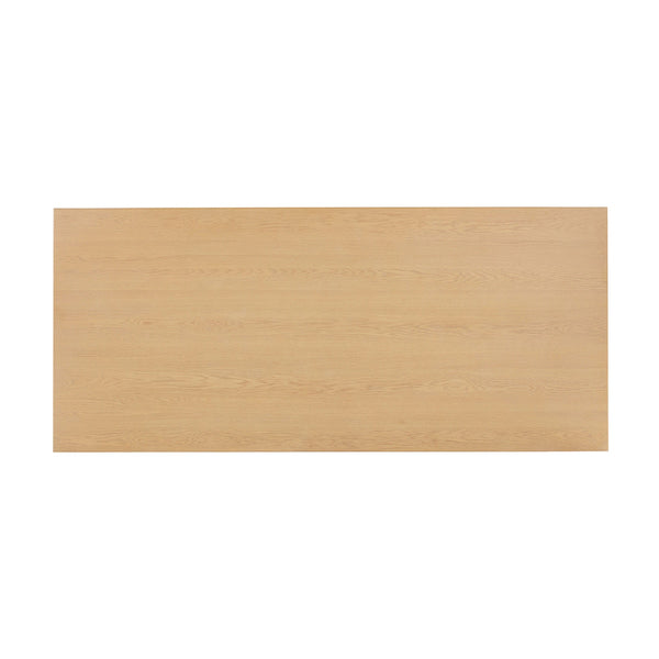 Chelsea Natural Oak Wood 96" Rectangular Dining Table Model: TOV-D44132