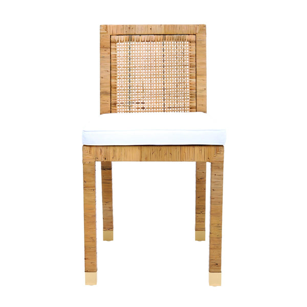Amara Rattan Performance Fabric Dining Chair Model: TOV-D44150