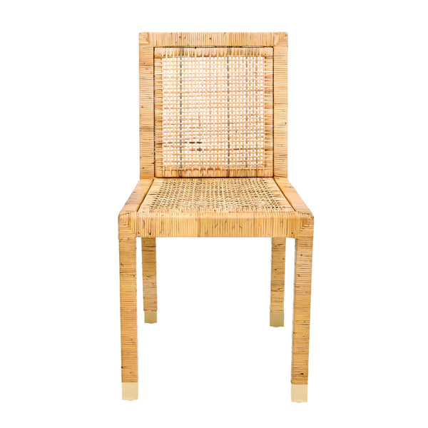 Amara Rattan Performance Fabric Dining Chair Model: TOV-D44150