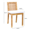 Amara Rattan Performance Fabric Dining Chair Model: TOV-D44150