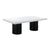 Nova White Lacquer 95" Rectangular Dining Table Model: TOV-D44185