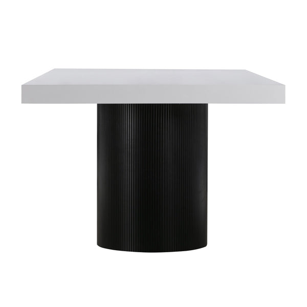 Nova White Lacquer 95" Rectangular Dining Table Model: TOV-D44185
