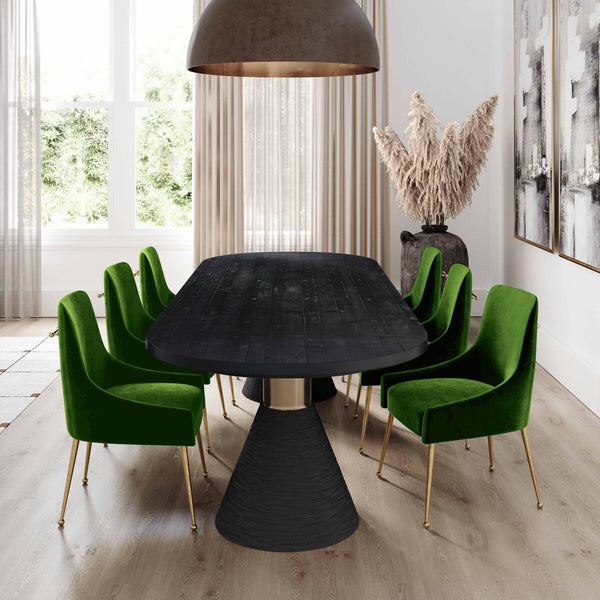 Beatrix Green Velvet Side Chair Model: TOV-D46