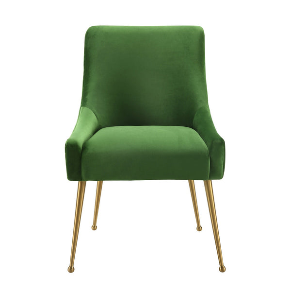 Beatrix Green Velvet Side Chair Model: TOV-D46