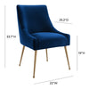 Beatrix Navy Velvet Side Chair Model: TOV-D48