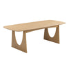 Cybill Natural Ash 94" Rectangular Dining Table Model: TOV-D54219