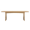 Cybill Natural Ash 94" Rectangular Dining Table Model: TOV-D54219