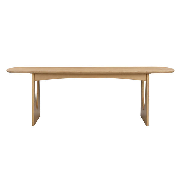 Cybill Natural Ash 94" Rectangular Dining Table Model: TOV-D54219