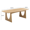 Cybill Natural Ash 94" Rectangular Dining Table Model: TOV-D54219