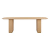 Akiba Natural Ash & Rattan 96" Rectangular Dining Table Model: TOV-D54220