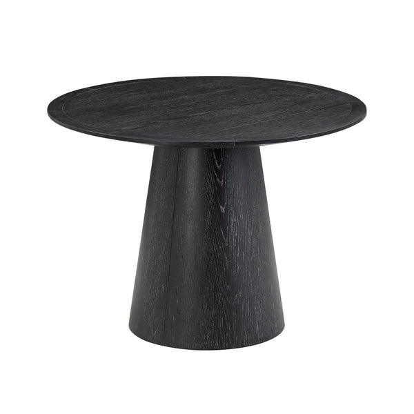 Sahara Black Oak 41" Round Dining Table Model: TOV-D54225